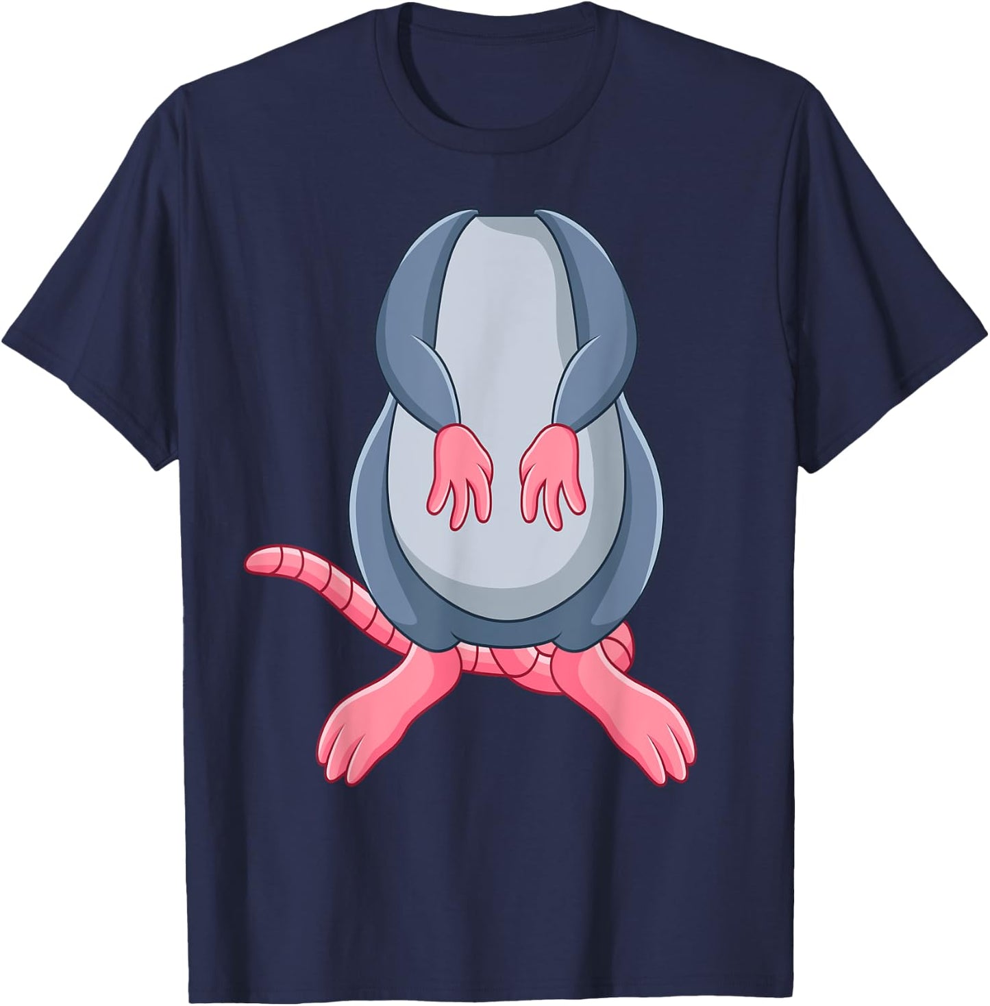 Funny Mouse Rat Body Headless Easy Halloween Costume T-Shirt - T-Shirt | Navy