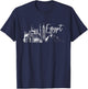 Egyptian Ancient Cairo Hieroglyphics Sphinx Egypt T-Shirt - T-Shirt | Navy