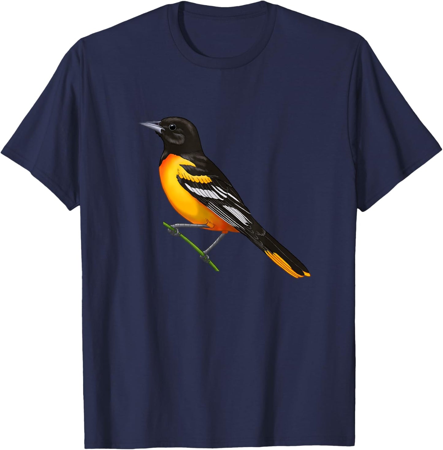 Baltimore Oriole (Icterus galbula) Bird Lover Gift T-Shirt - T-Shirt | Navy