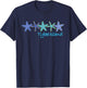 Tybee Island Tropical Vacation Beach T-Shirt - T-Shirt | Navy