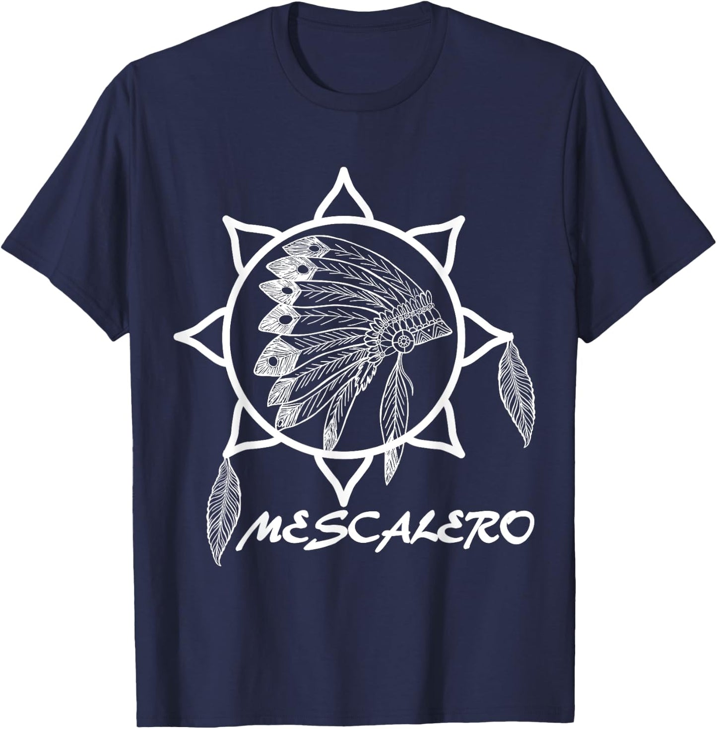 Mescalero Apache Indians - biker, cowboy, Sioux T-Shirt - T-Shirt | Navy