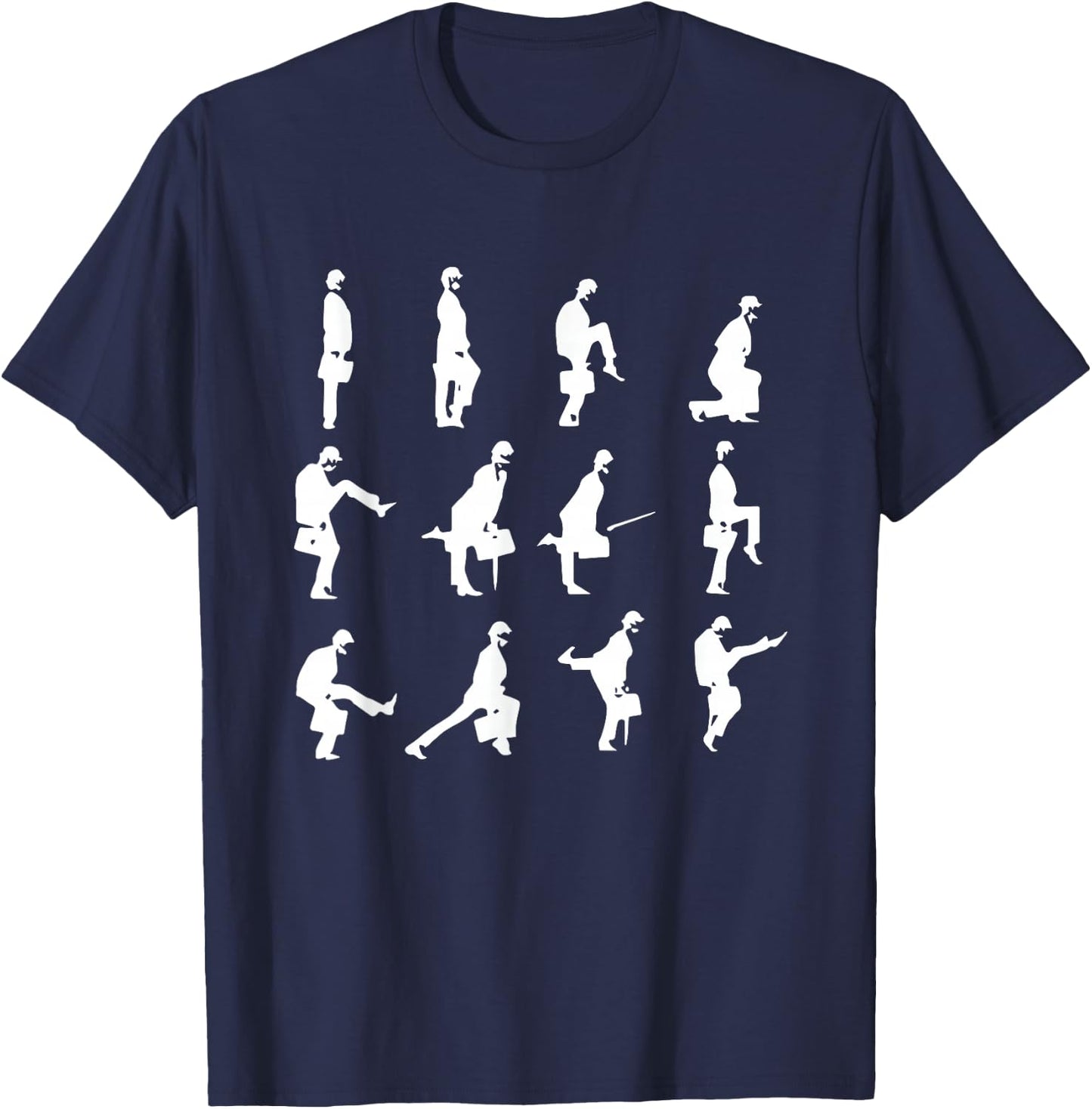 The Ministry of Silly Walks Vintage Evolution T-Shirt - T-Shirt | Navy