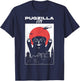PUGZILLA - Funny Pug Anime in Tokyo and Helicopters T-Shirt - T-Shirt | Navy