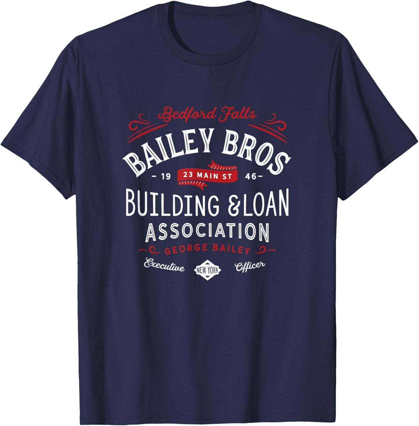 Bailey Brothers Building and Loan. Classic. George Bailey T-Shirt - T-Shirt | Navy