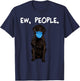 Flat-Coated Retriever Ew People Dog Wearing Face Mask Women T-Shirt - T-Shirt | Navy