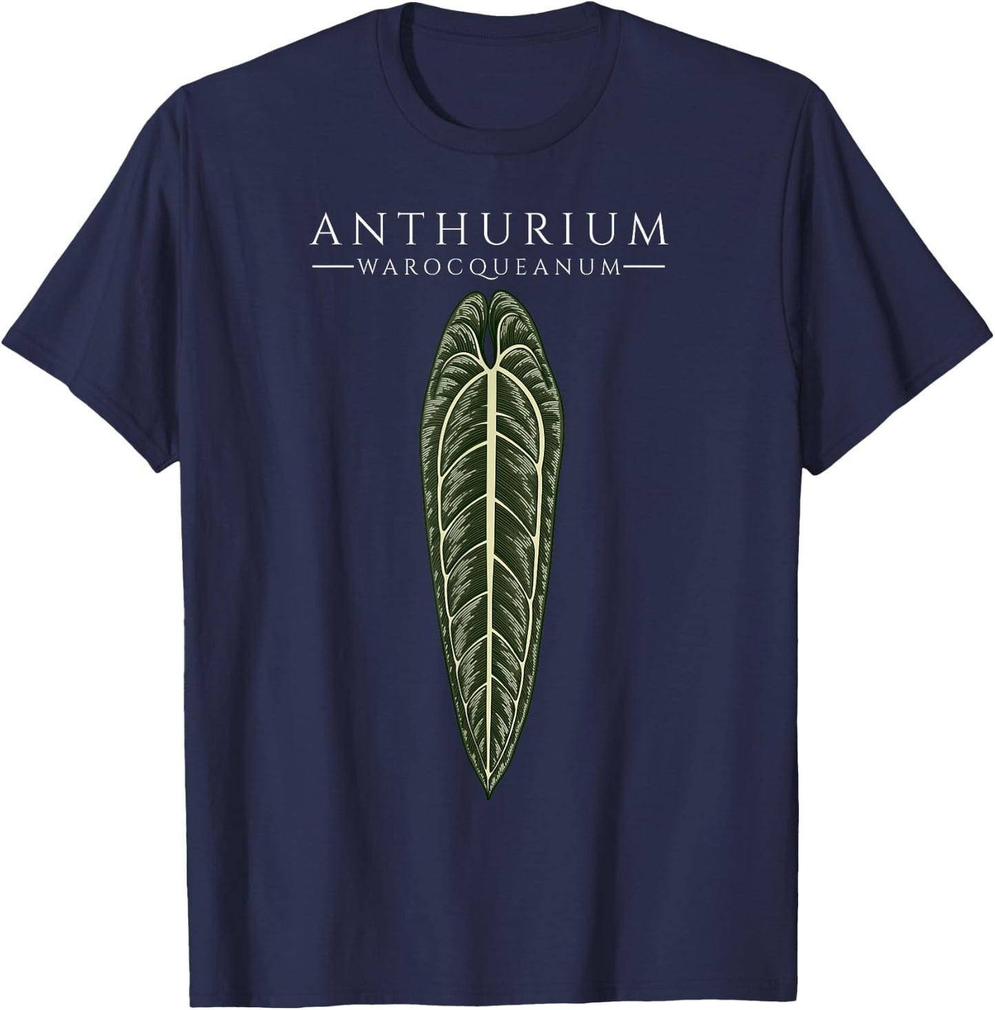 Anthurium Warocqueanum Aroids Plants Lover Philodendron Gift T-Shirt - T-Shirt | Navy