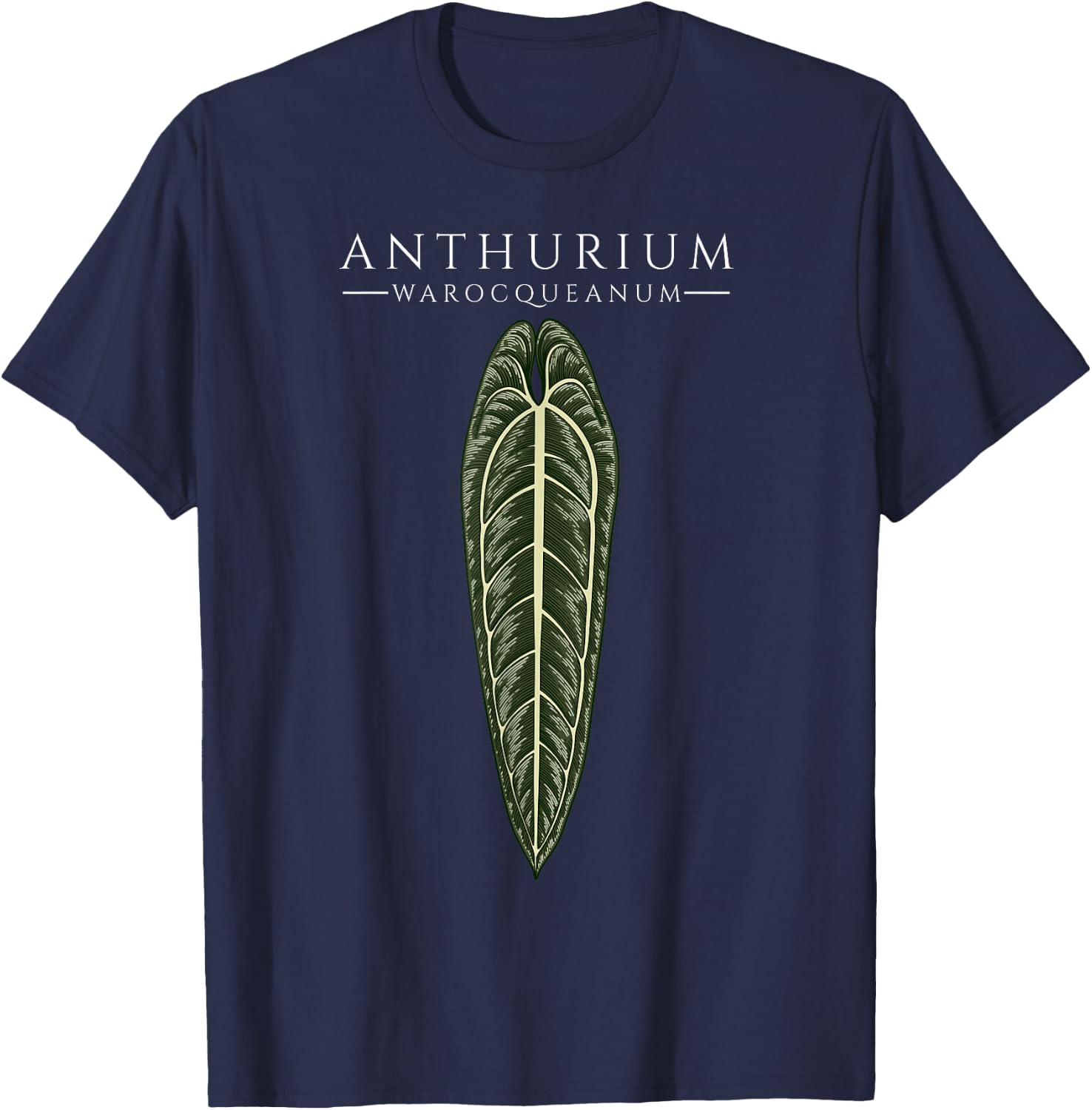 Anthurium Warocqueanum Aroids Plants Lover Philodendron Gift T-Shirt - T-Shirt | Navy