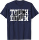 Football Fan Gear Vintage Touchdown Graphic Novelty T-Shirt - T-Shirt | Navy