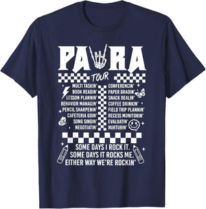 Para Tour Retro Groovy Gifts For Family T-Shirt - T-Shirt | Navy