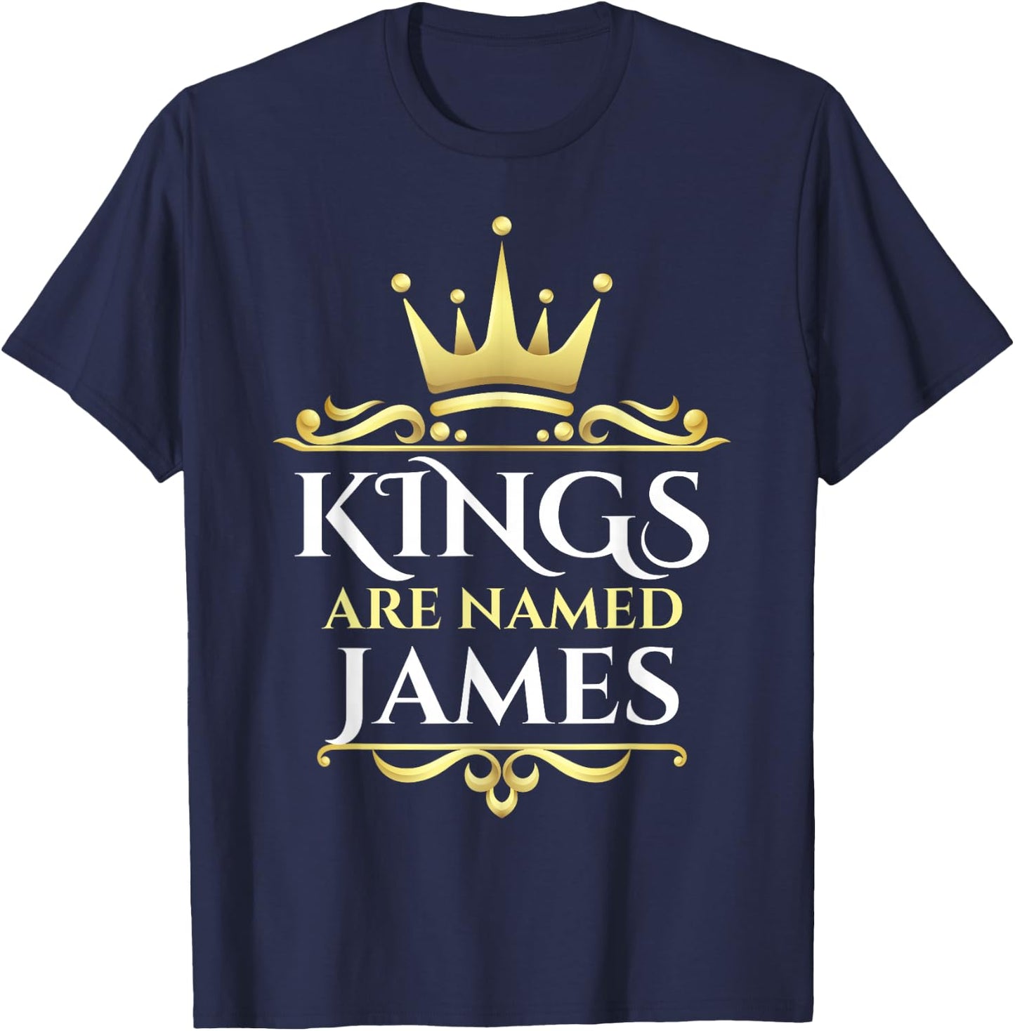 Kings are Named James T-Shirt - T-Shirt | Navy