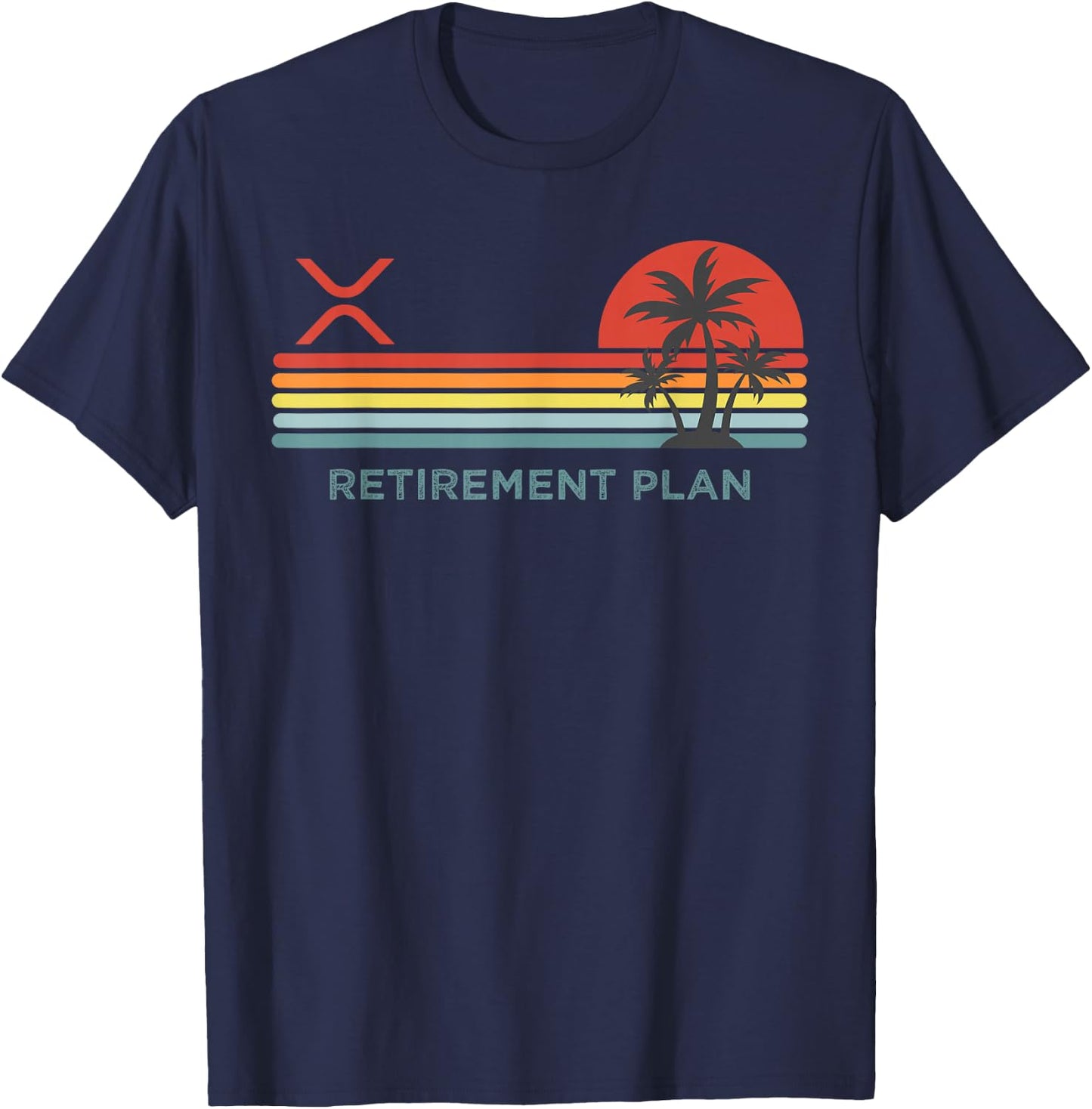 Ripple XRP Crypto Blockchain Digital Currency Altchain T-Shirt - T-Shirt | Navy