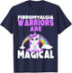 Fibromyalgia Awareness Warriors are magical Unicorn T-Shirt - T-Shirt | Navy