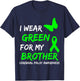 I Wear Green For My Brother Cerebral Palsy Ribbon T-Shirt - T-Shirt | Navy