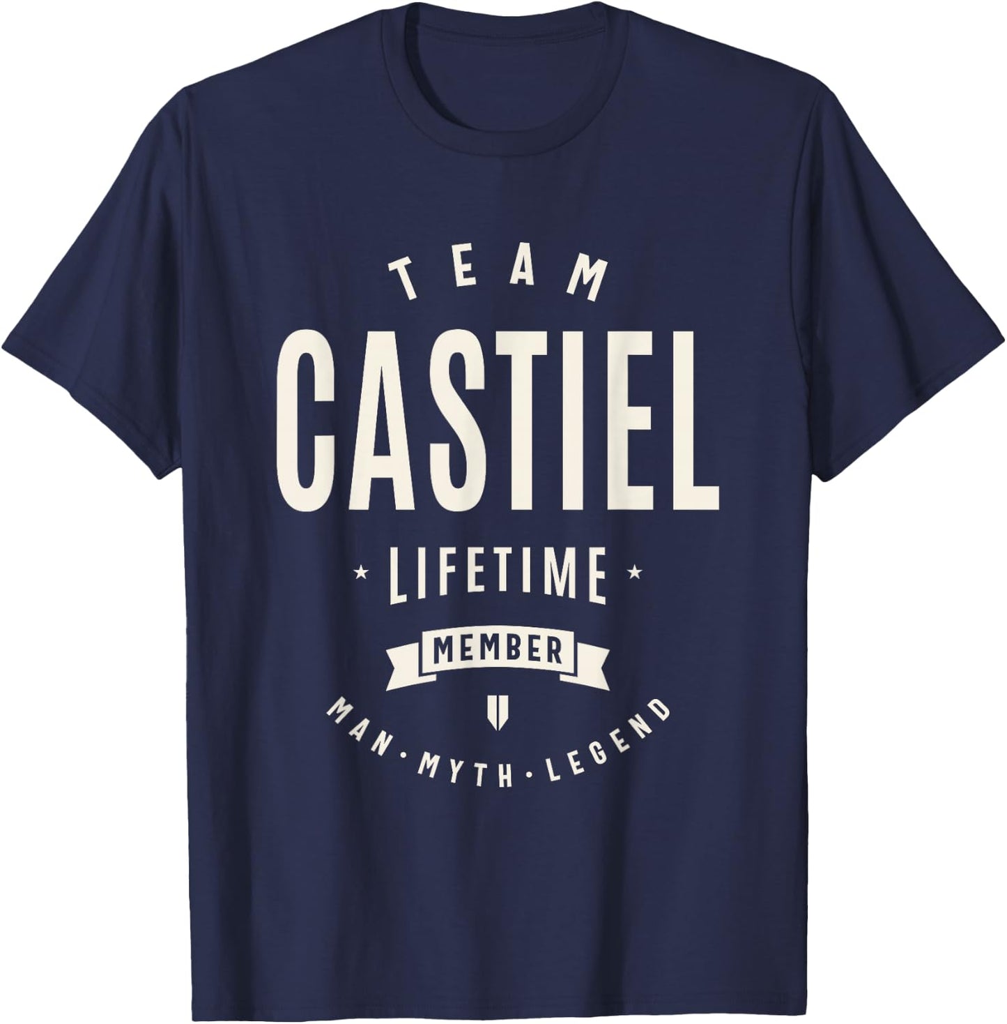 Team Castiel Lifetime Member Funny Name Castiel T-Shirt - T-Shirt | Navy