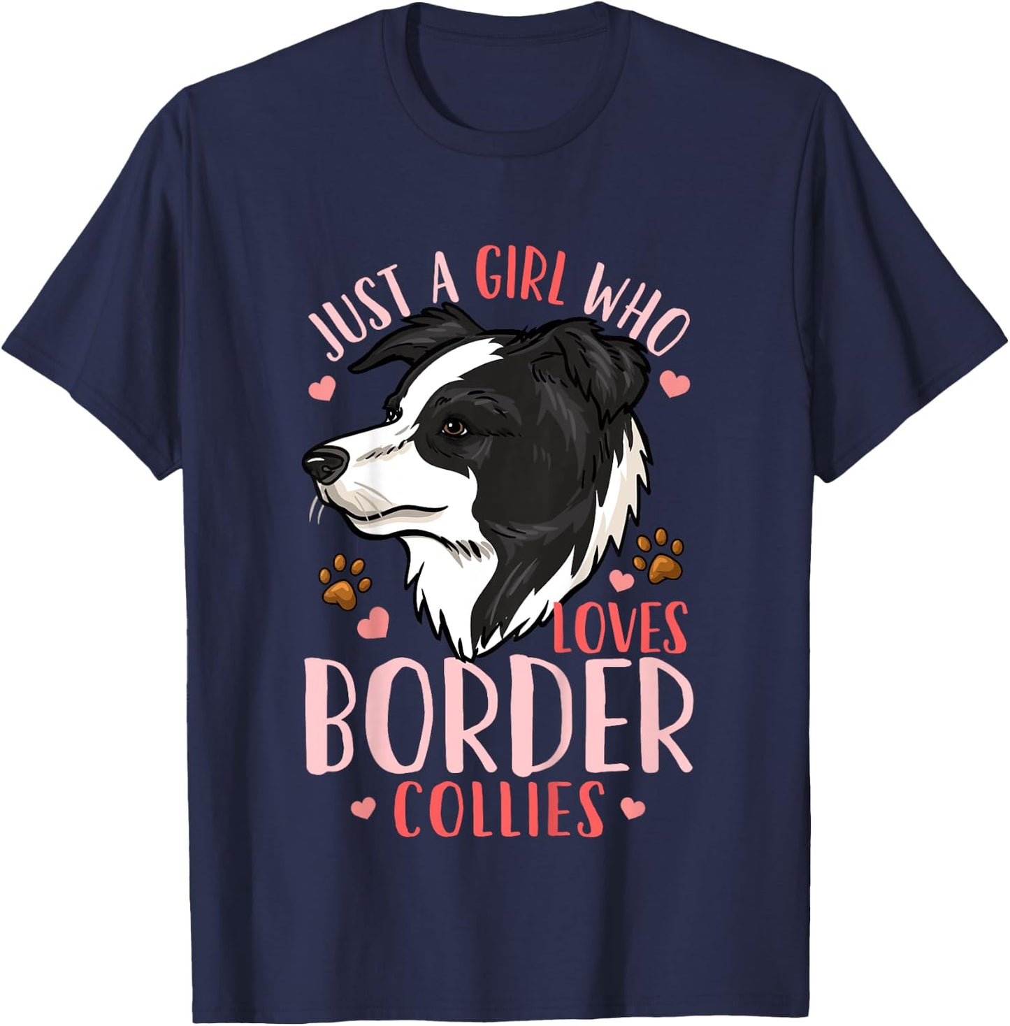 Border Collie Gift T-Shirt - T-Shirt | Navy