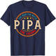 PIPA The Legend The Man, Funny PIPA Fathers Day T-Shirt - T-Shirt | Navy