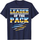 Wolf Pack Gift design | Leader of The Pack Paw Print design T-Shirt - T-Shirt | Navy