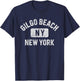 Gilgo Beach NY New York Gym Style Distressed White Print T-Shirt - T-Shirt | Navy