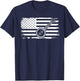 Bluegrass American US Flag Banjo T-Shirt - T-Shirt | Navy