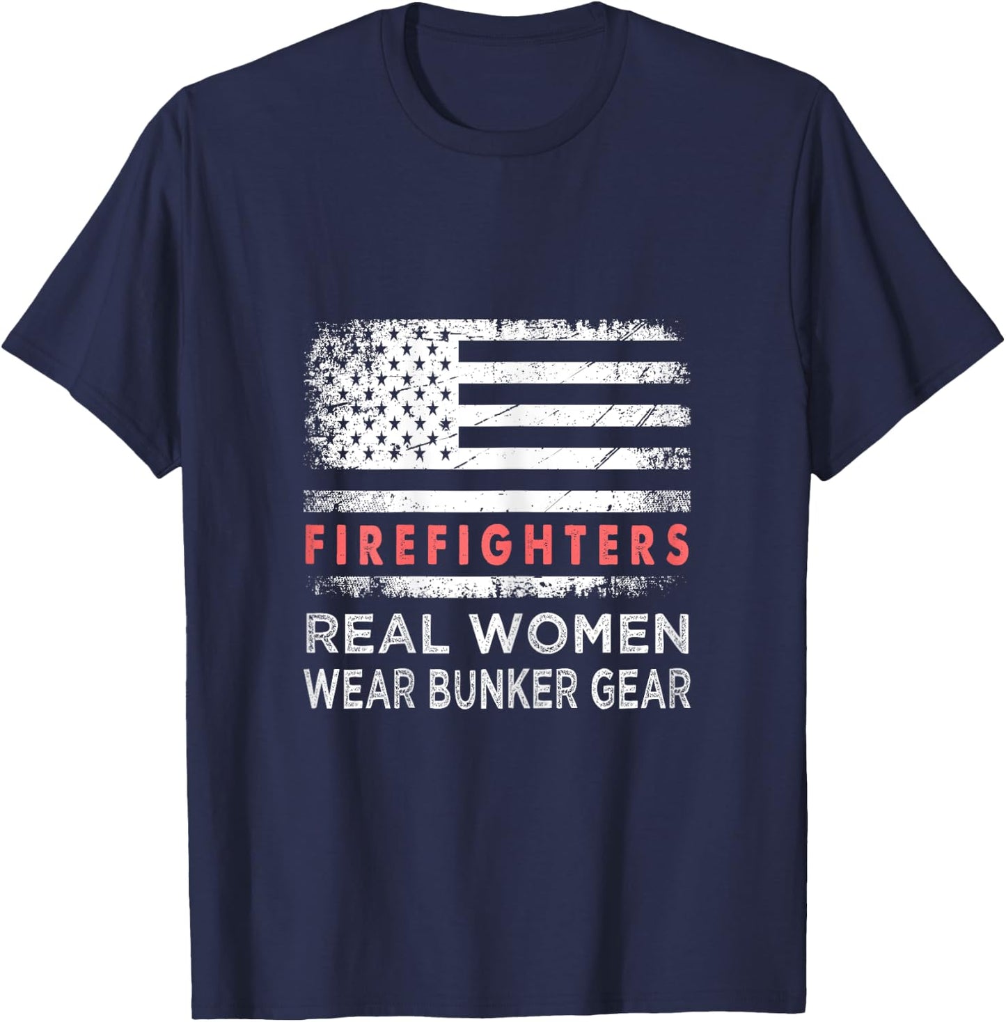 Firefighter Female Fire Fighter Firefighting Mom T-Shirt - T-Shirt | Navy