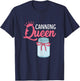 Canning Gift Canning Queen Black Modern Floral Canning Queen Funny Preserving Canner Girls Gift T-Shirt - T-Shirt | Navy
