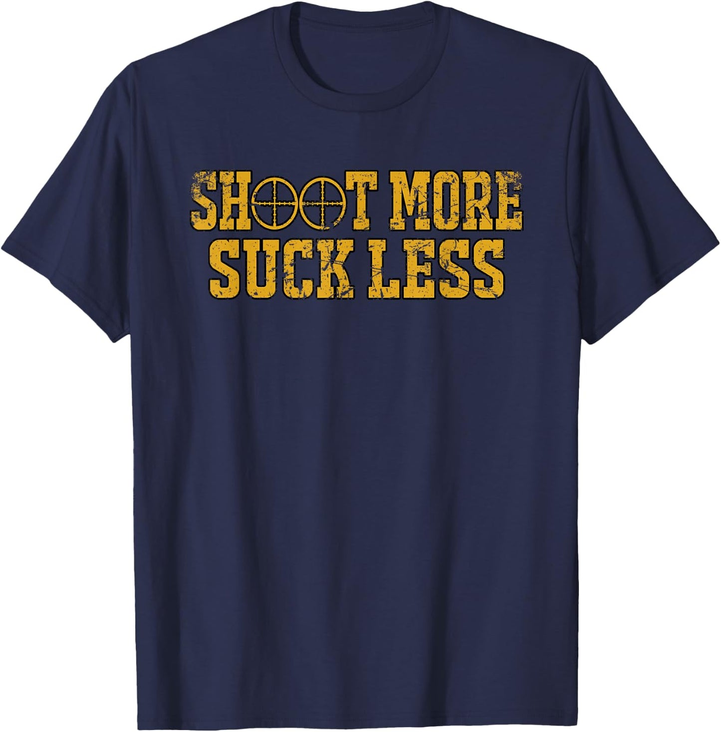 Shoot More Suck Less Funny Hunting T-Shirt - T-Shirt | Navy