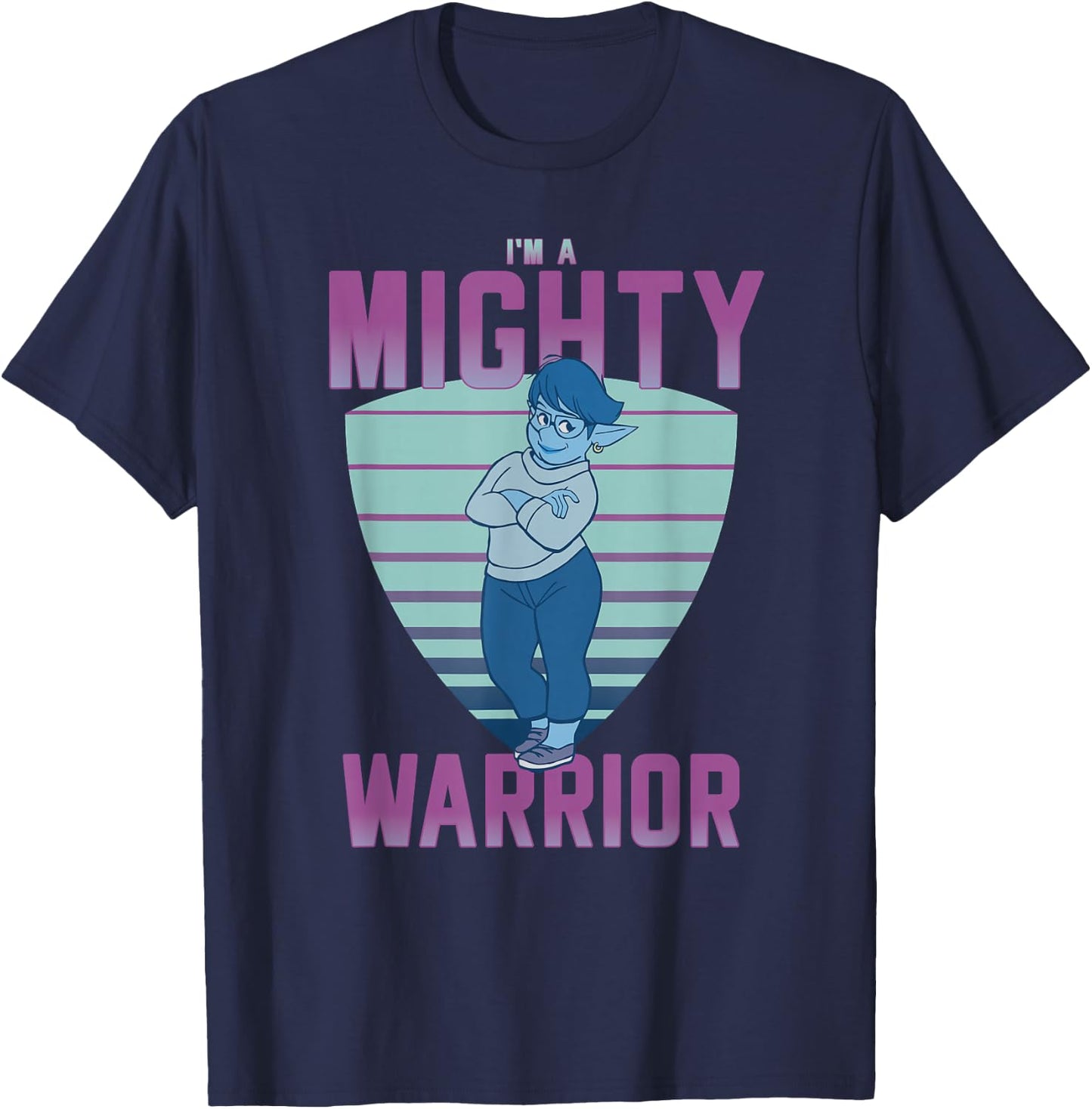 Disney and Pixar's Onward Laurel I'm a Mighty Warrior T-Shirt - T-Shirt | Navy