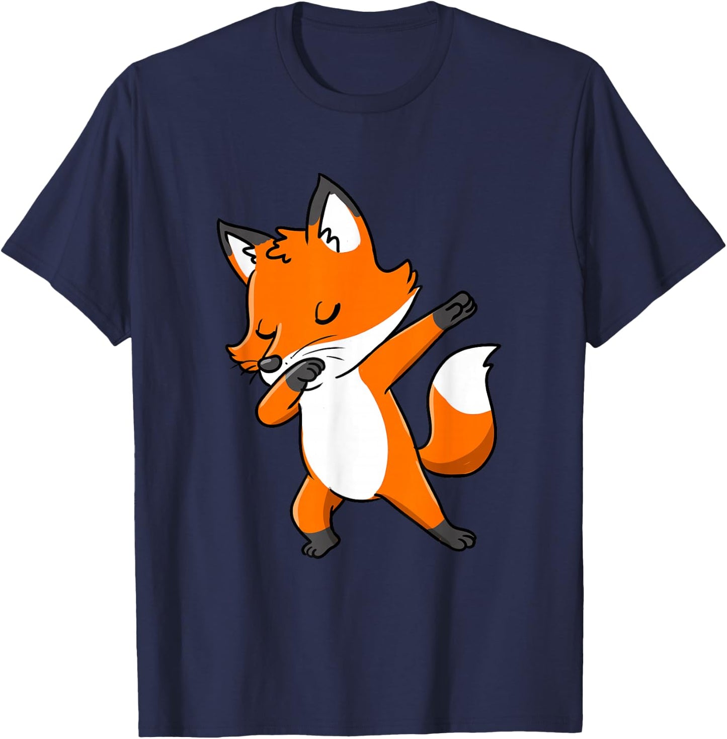Dabbing Fox T-Shirt - T-Shirt | Navy