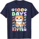 100th Day Of School Cat You Must Be Kitten T-Shirt - T-Shirt | Navy