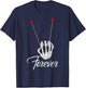 Mallets Forever - Marimba Xylophone Band Skeleton Hand T-Shirt - T-Shirt | Navy