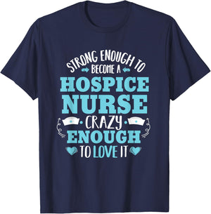 Strong Hospice Nurse Proud Registered Nursing Women T-Shirt - T-Shirt | Navy
