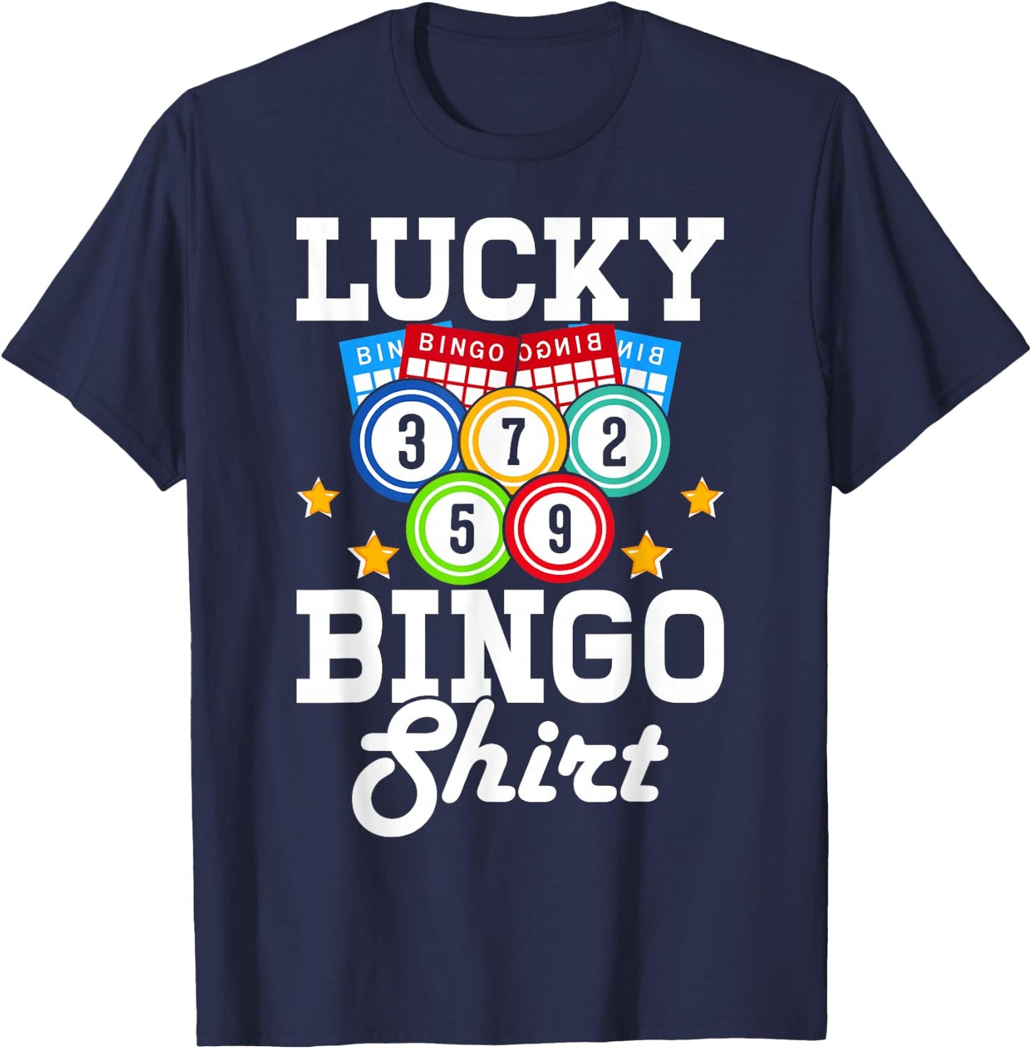 Lucky Bingo shirt T-Shirt - T-Shirt | Navy