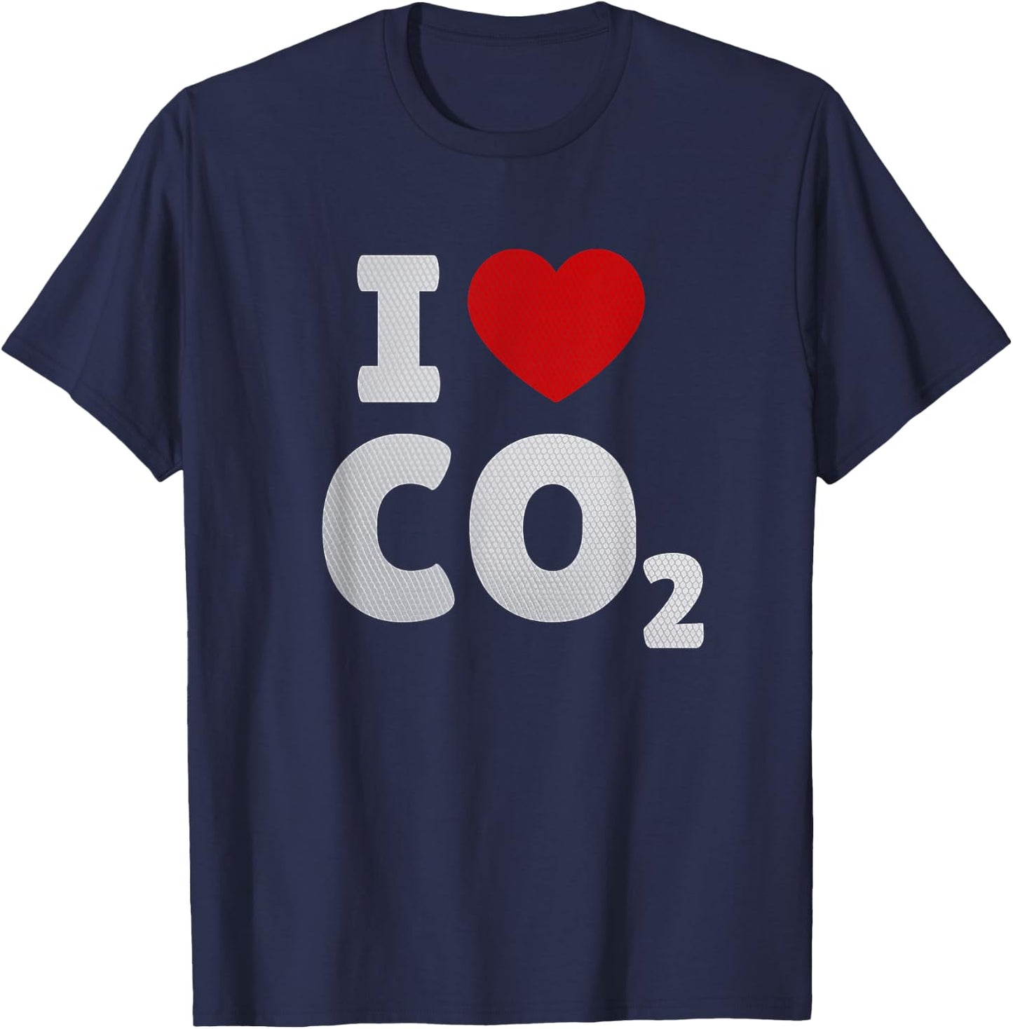 Climate I Love CO2 Carbon Dioxide T-Shirt - T-Shirt | Navy