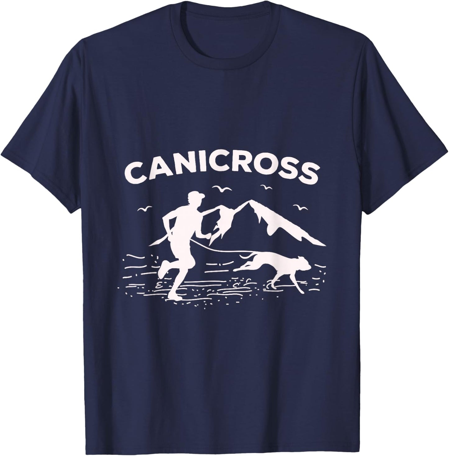 Canicross for a Dog running Canicross T-Shirt - T-Shirt | Navy