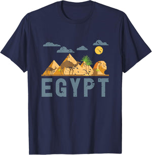 Africa Egyptian Hieroglyphics Cairo Egypt T-Shirt - T-Shirt | Navy