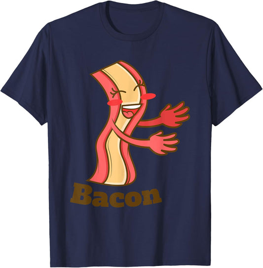 Funny BACON And Egg Duo Valentines Halloween Simple Costume T-Shirt - T-Shirt | Navy