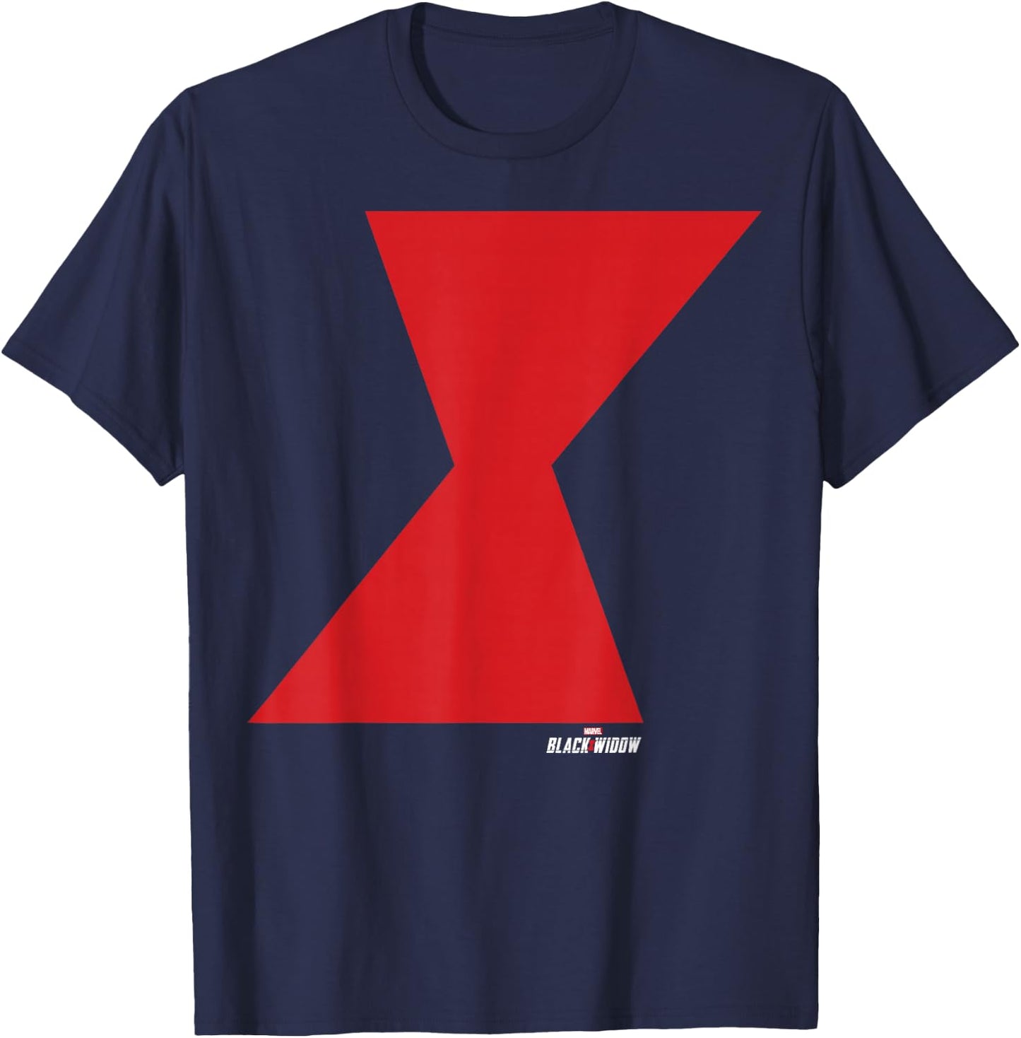 Marvel Black Widow Simple Logo T-Shirt - T-Shirt | Navy