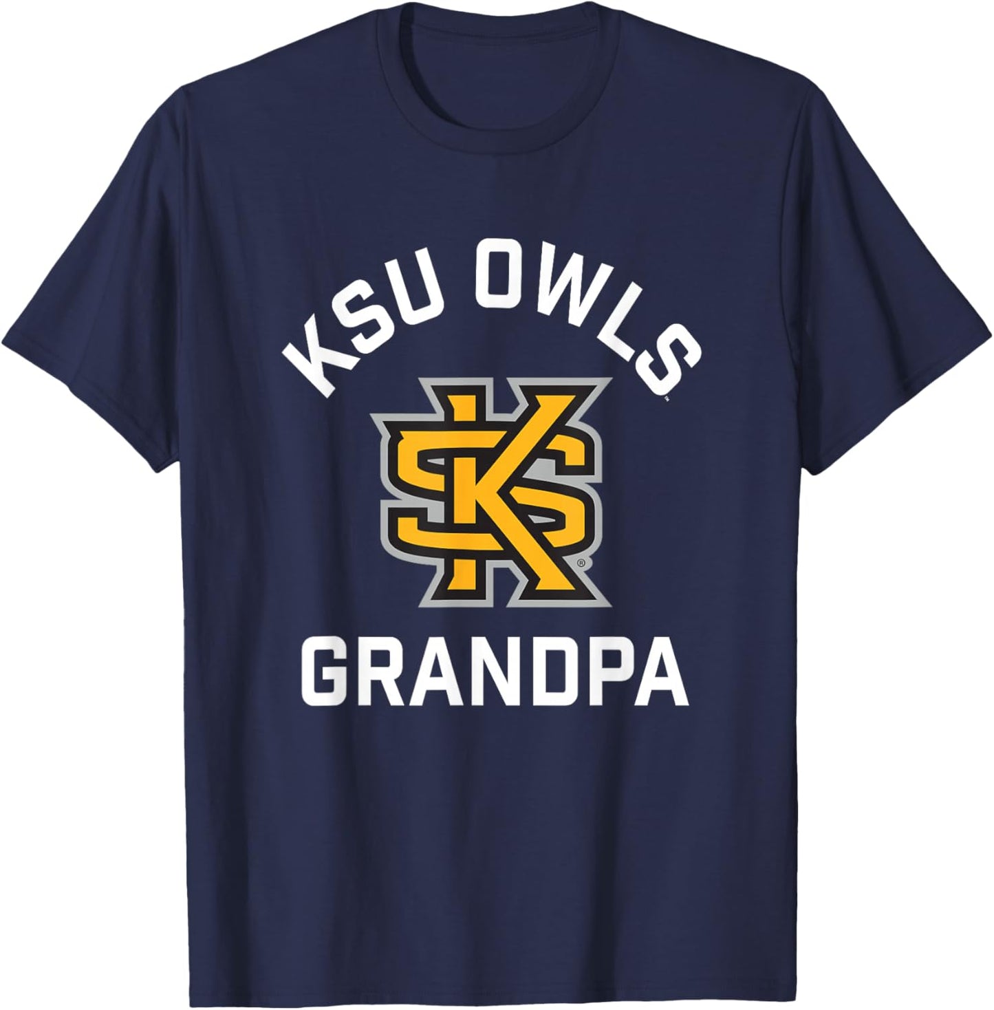 Kennesaw State University Owls Arched Grandpa T-Shirt - T-Shirt | Navy