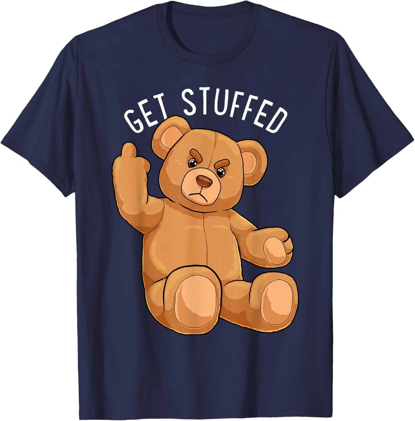 Get Stuffed Angry Teddy Bear Stuffed Bear Hipster Hipster Hipster T-Shirt - T-Shirt | Navy