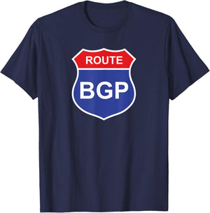 BGP Funny Network Engineer Geeky Nerd T-Shirt - T-Shirt | Navy