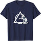 Theta Delta Symbol with Arctic Fox - Therian T-Shirt - T-Shirt | Navy