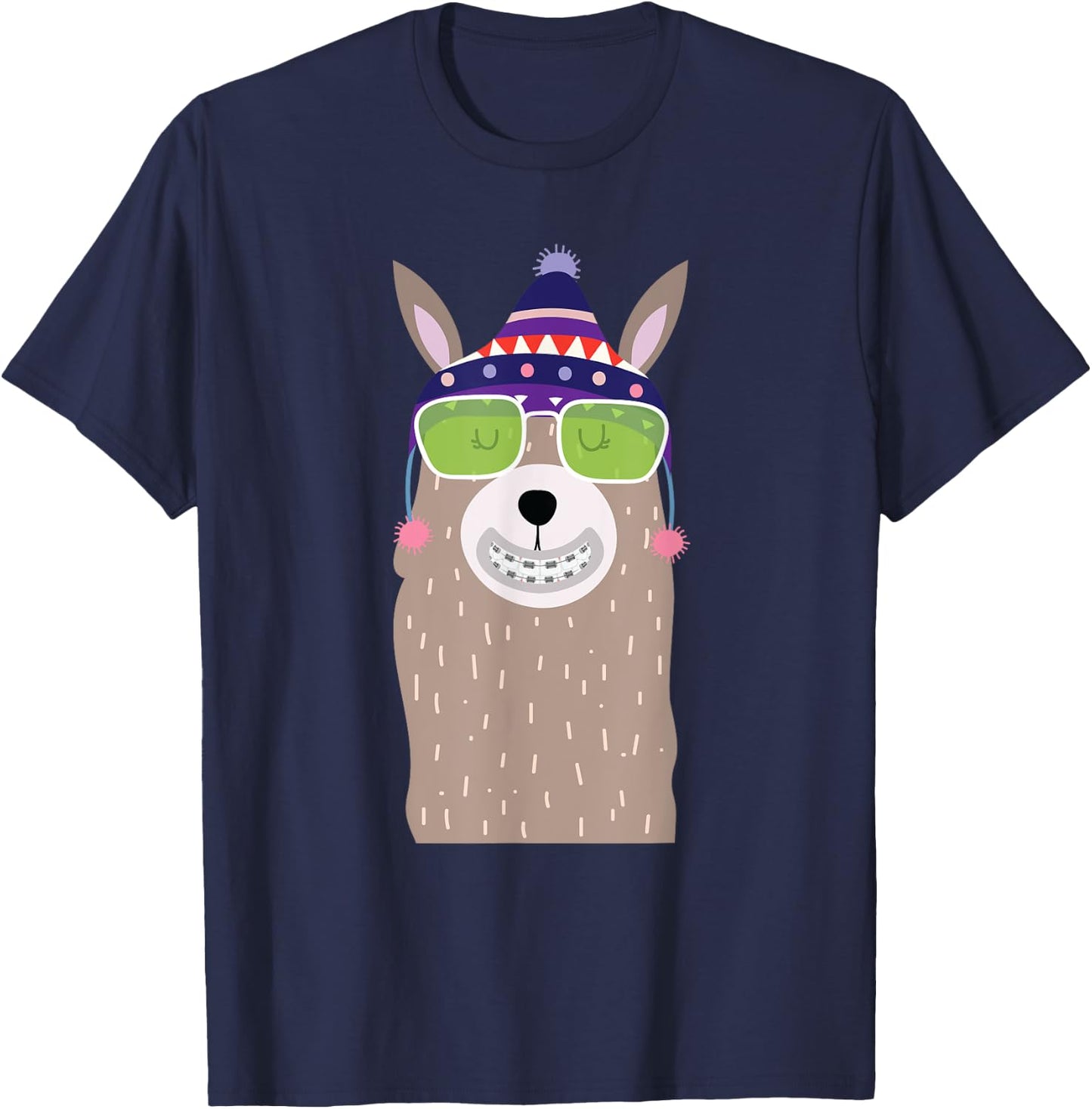 Orthodontist Animal Braces Boys Girls Kids Getting Braces T-Shirt - T-Shirt | Navy
