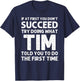 TIM Gift Name Personalized Birthday Funny Christmas Joke T-Shirt - T-Shirt | Navy