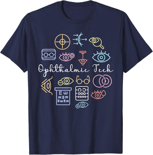 Ophthalmic Tech Ophthalmic Technician Best Ophthalmic Tech T-Shirt - T-Shirt | Navy