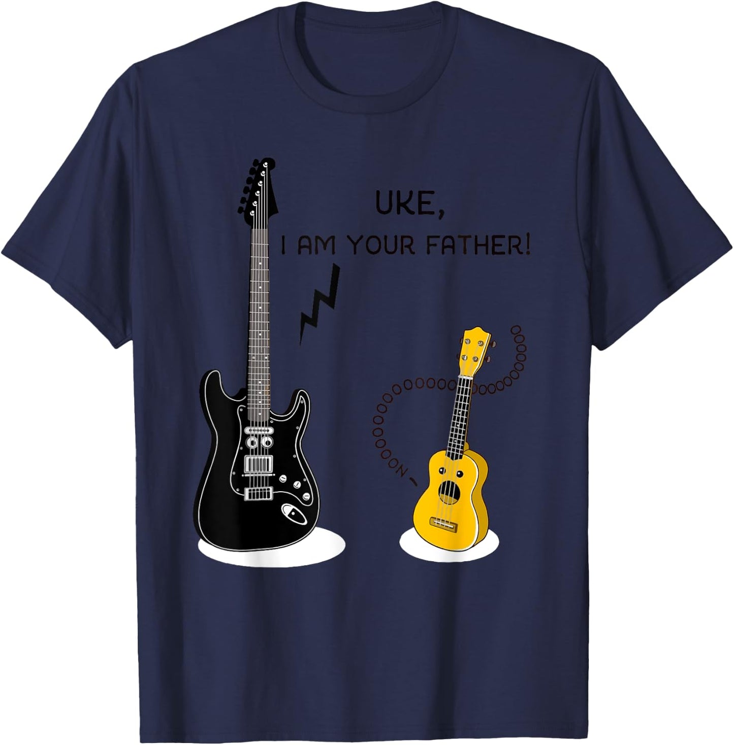 UKE I Am Your father - Funny Guitar T-Shirt - T-Shirt | Navy