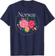 Norway Nature Mountain Hiking Gift Norway T-Shirt - T-Shirt | Navy