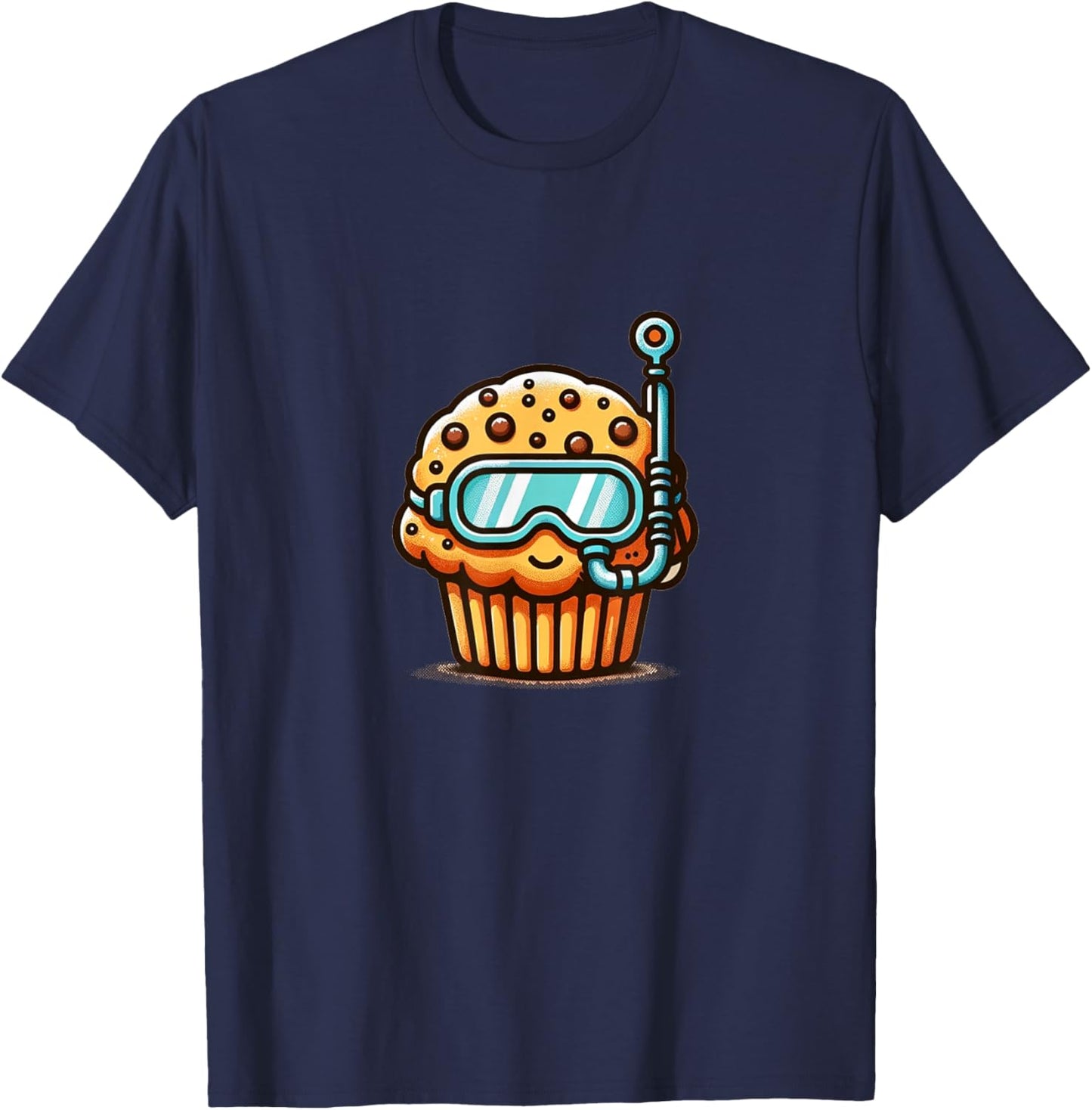 Funny Muffin Diver Muff Scuba Diver Humor T-Shirt - T-Shirt | Navy