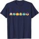 Disney Princess Pumpkins Fall Autumn Lineup of Princesses T-Shirt - T-Shirt | Navy