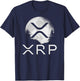 Ripple Coin Xrp Ledger Moon Cryptocurrency Bull Market T-Shirt - T-Shirt | Navy