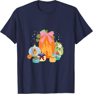 Disney Princess Pumpkins Fall Princesses and Pumpkin Castle T-Shirt - T-Shirt | Navy